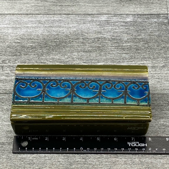 VTG Bitossi Aldo Londi Cigarette Cigar Storage Box W/Lid Mid Century Italy 5520 - Picture 12 of 16